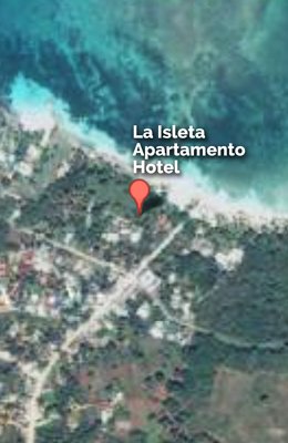 Ver nuestra ubicacion en la mapa de Google. La Isleta Aparta Hotel en Las Galeras, Samana.
